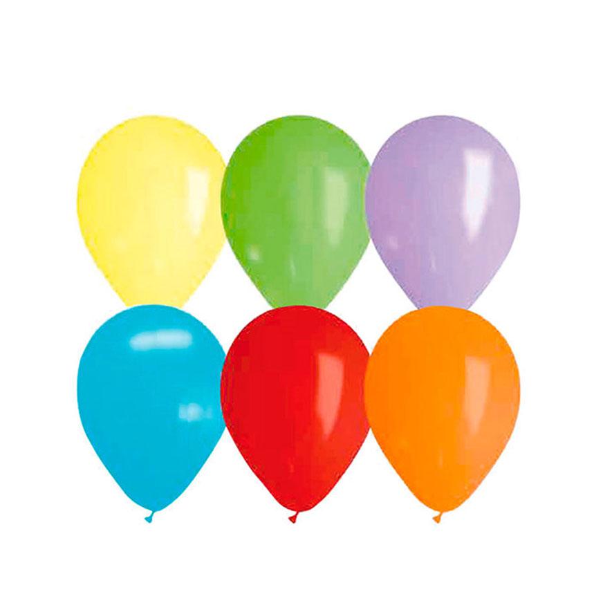Globos Payaso N 12 Pastel Bolsa X 100 Und Surtido