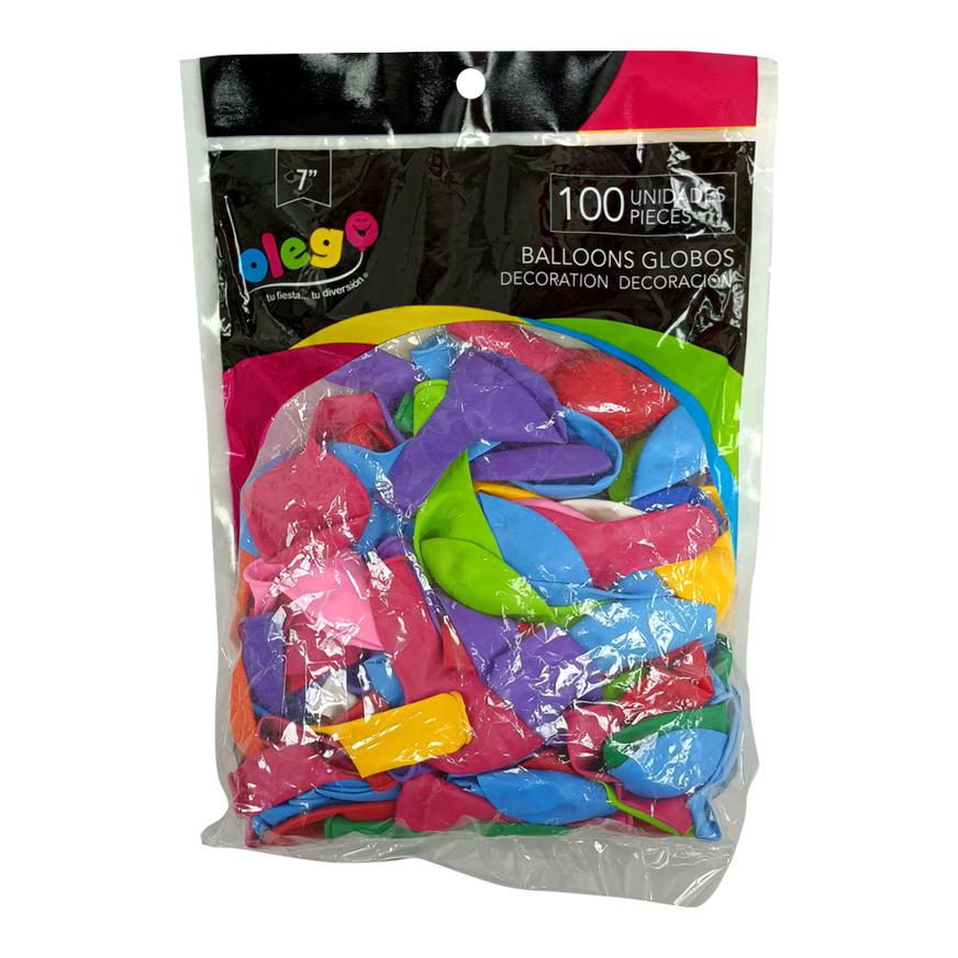 Globos N 7 Colores Pastel Surtido Bolsa X 100 Und Imagen principal del producto