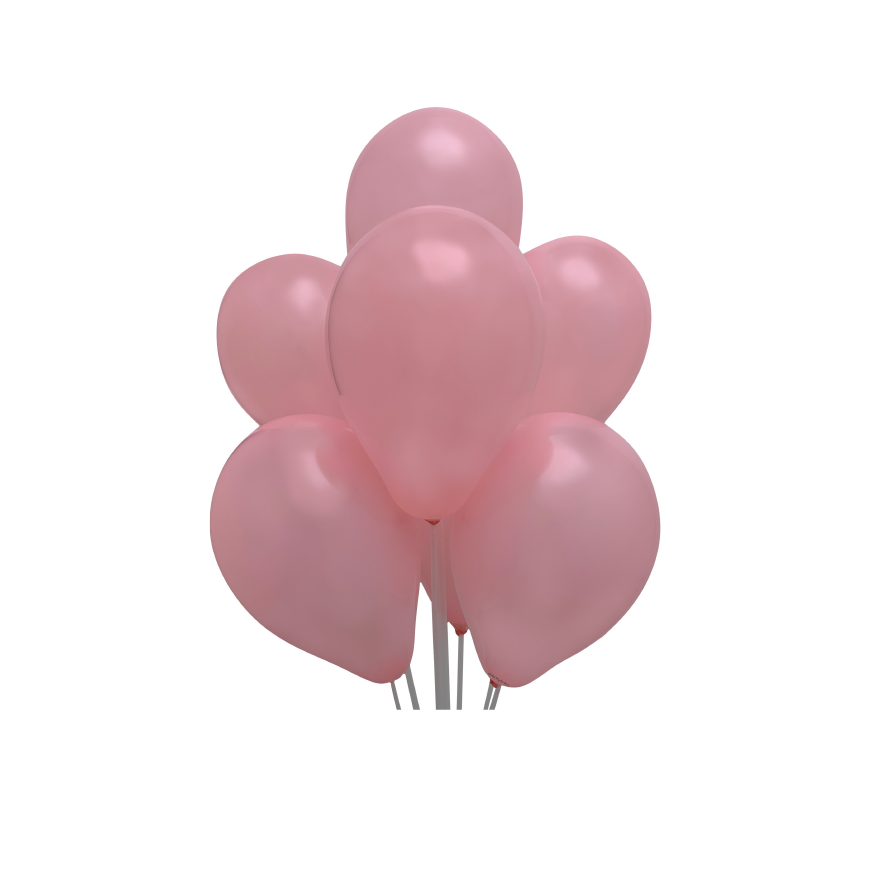 Globos N 7 Rosado Pastel Bolsa X 100 Und