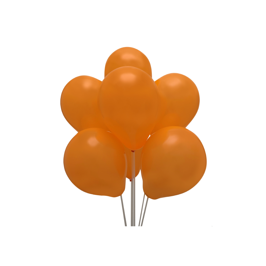 Globos N 9 Naranja Pastel Bolsa X 100 Und