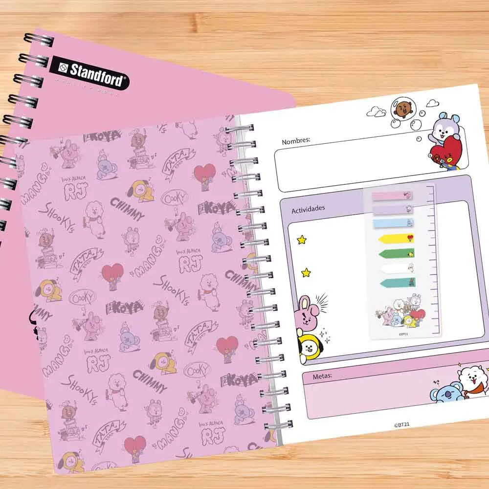 Cuaderno Anillado STANDFORD Cuadriculado BT21 Imagen principal del producto