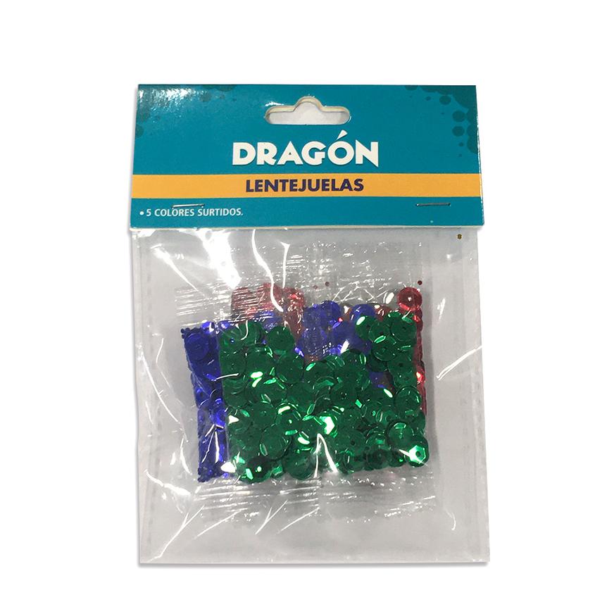 Lentejuelas Dragon Surtido X 5 Colores