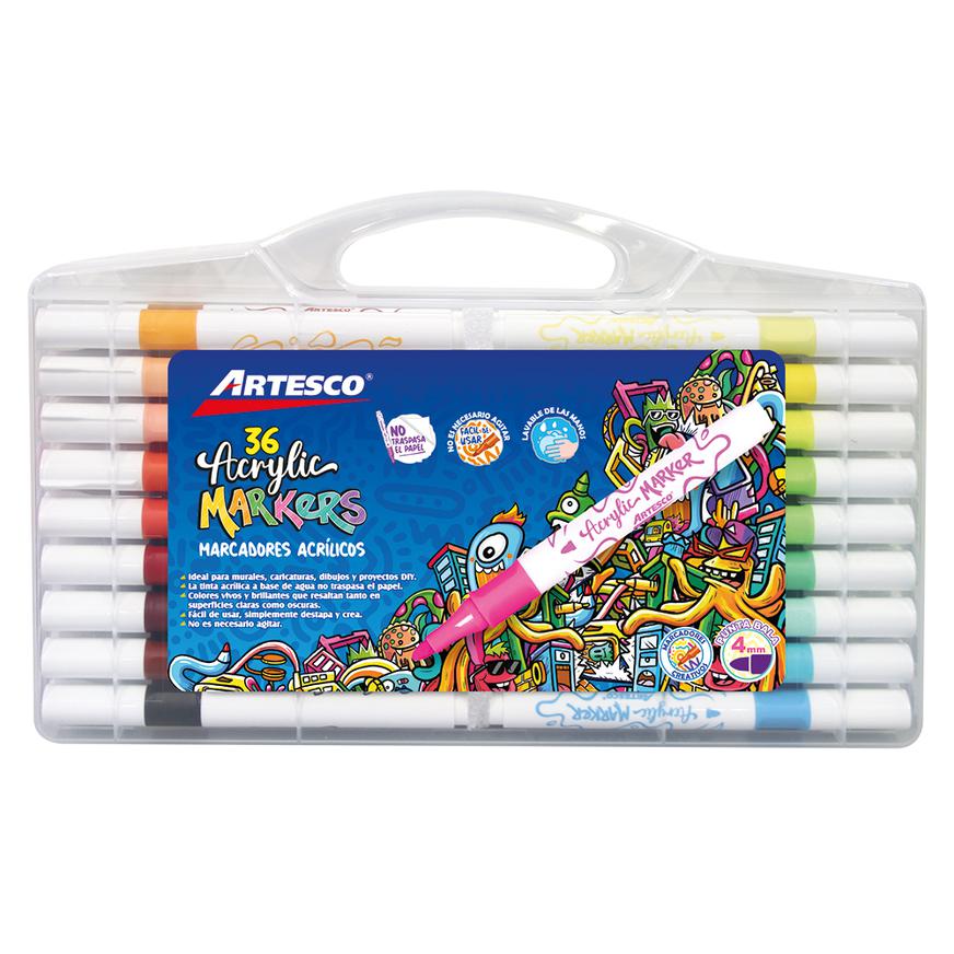 Marcadores AcrÃ­licos Artesco Acrylic Markers X 36 Und Imagen principal del producto
