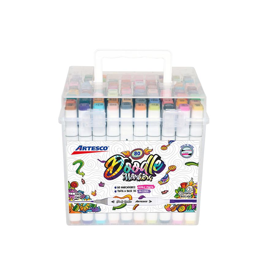 Marcadores Artesco A Base De Alcohol Doodle Markers X80 Imagen principal del producto