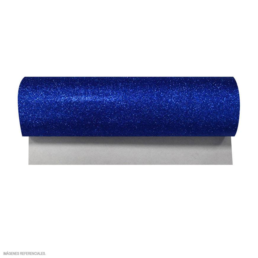 Microporoso Escarchado Adhesivo Azul 50 X 60 Cm
