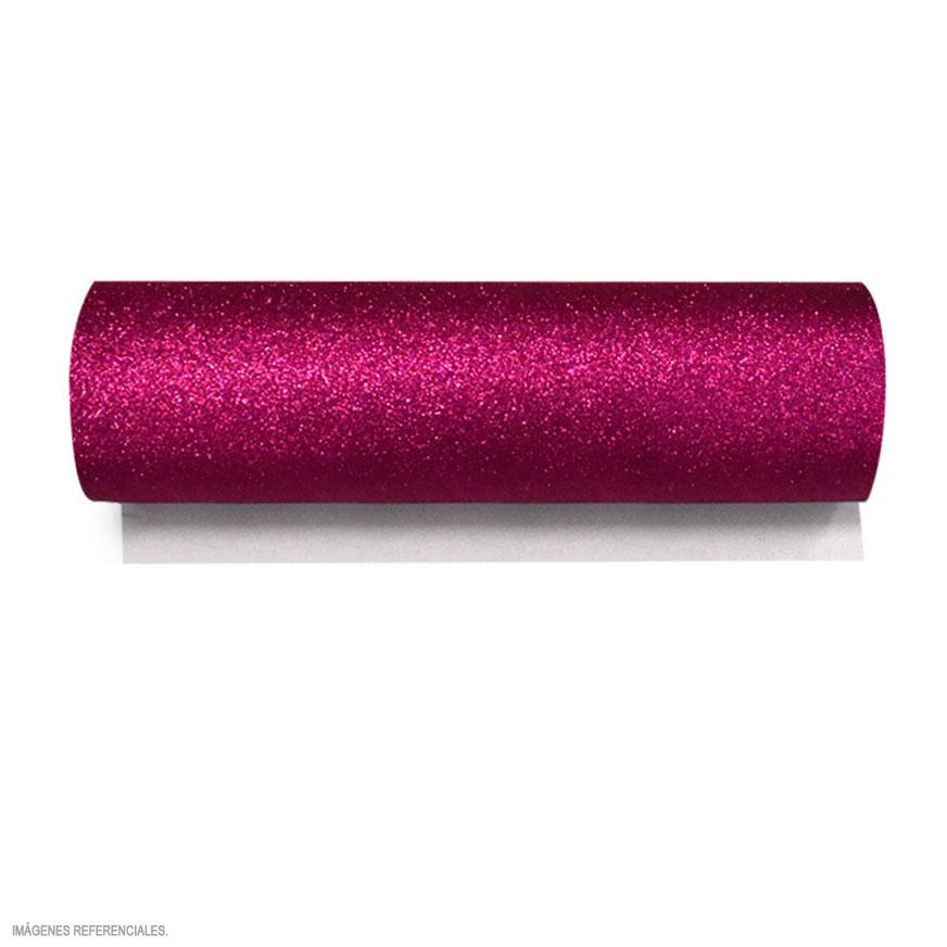 Microporoso Escarchado Adhesivo Fucsia 50 X 60 Cm