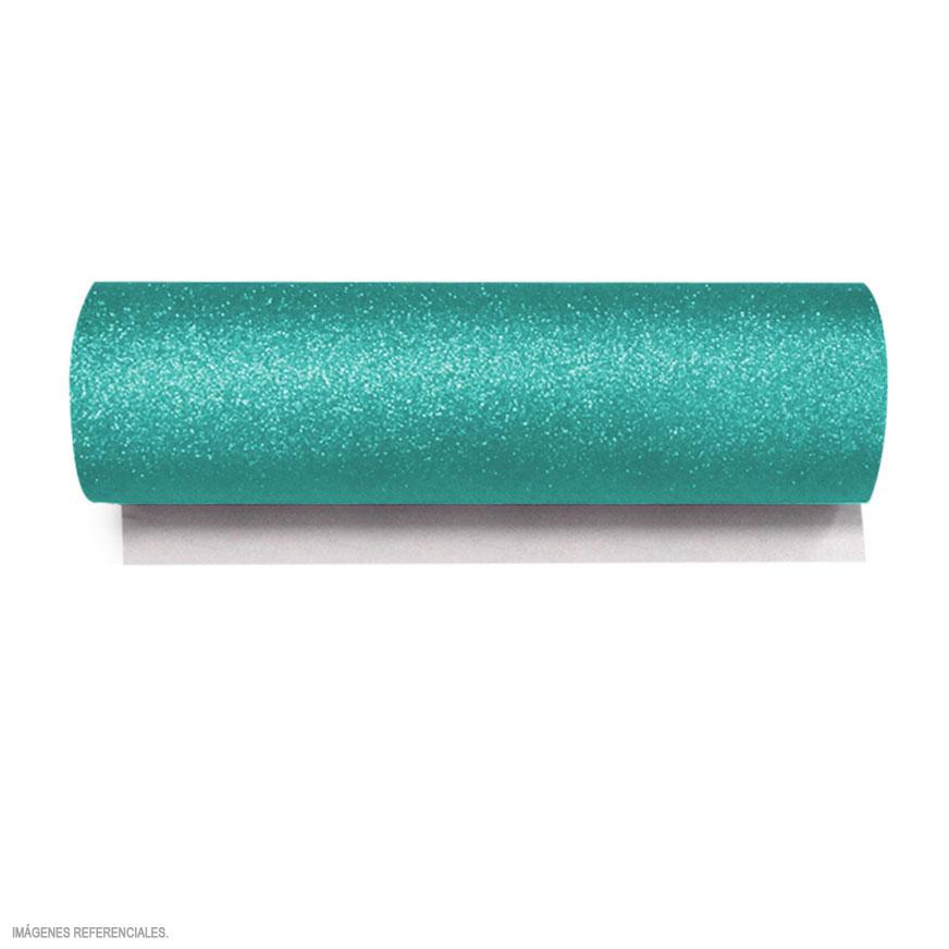 Microporoso Escarchado Adhesivo Turquesa 50 X 60 Cm Imagen principal del producto