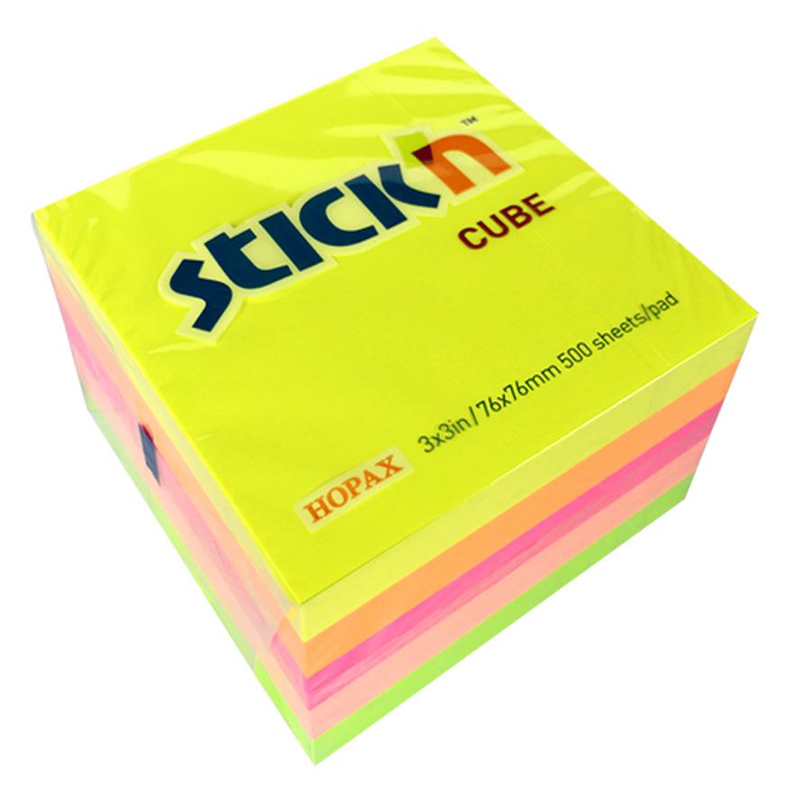 Notas Adhesivas StickN Notes 76 X 76 Mm Colores NeÃƒÂ³n 500 Hojas