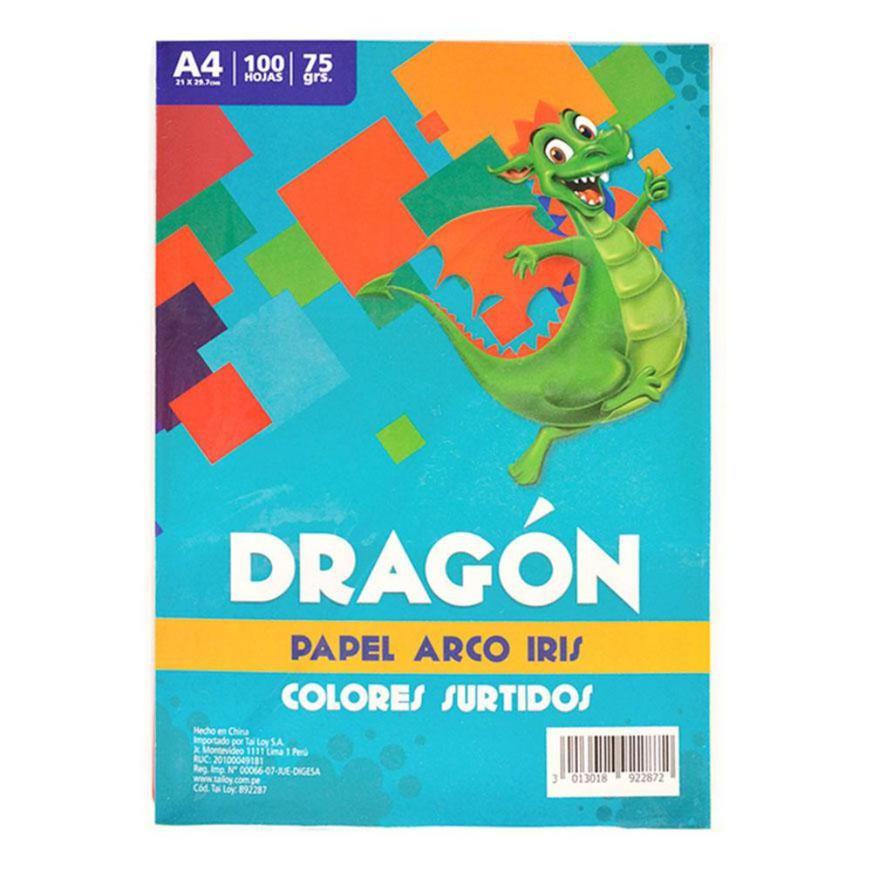Papel Arco Iris A4 7570 G Colores Surtidos X 100 Hojas Imagen principal del producto