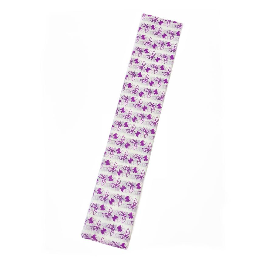 Papel CrepÃƒÂ© Decorado Mariposas Morada X 1 Und