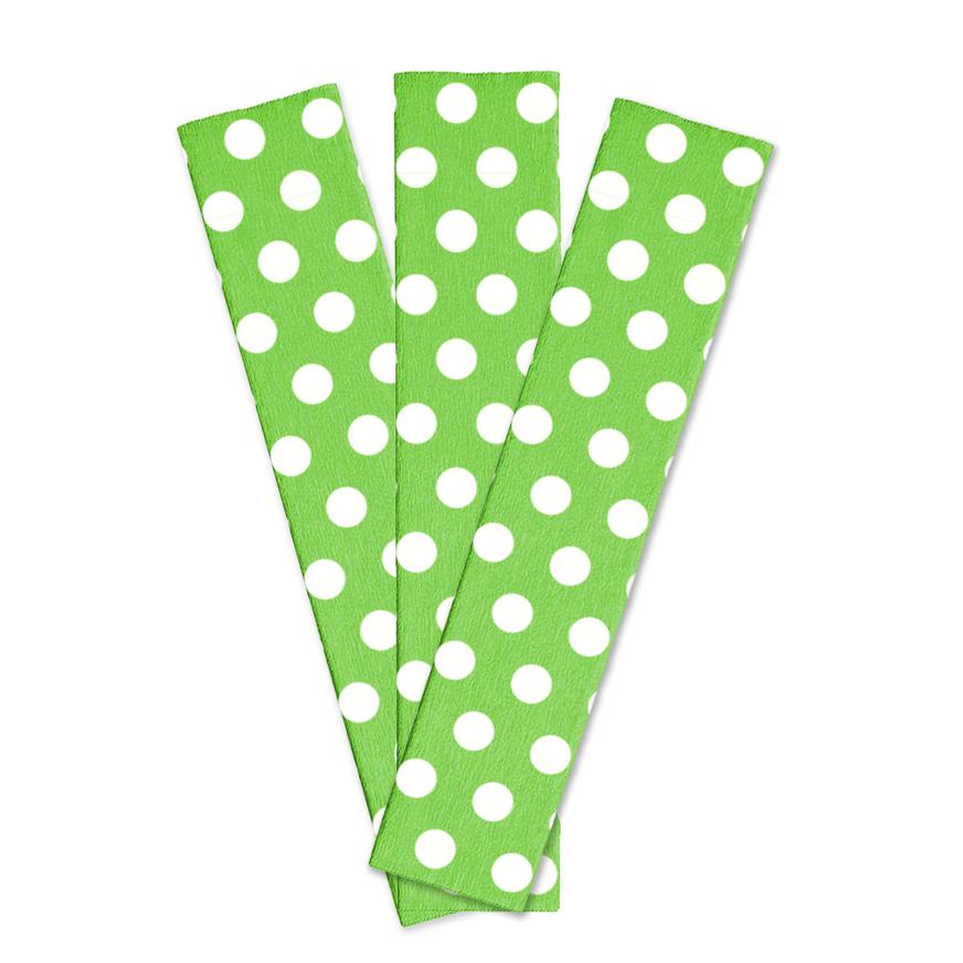 Papel Crepe Decorado Verde Con CÃ­rculo X 1 Und Imagen principal del producto