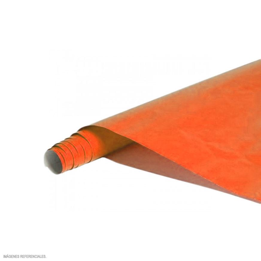 Papel Lustre Naranja Rollo X 3 Und Imagen principal del producto