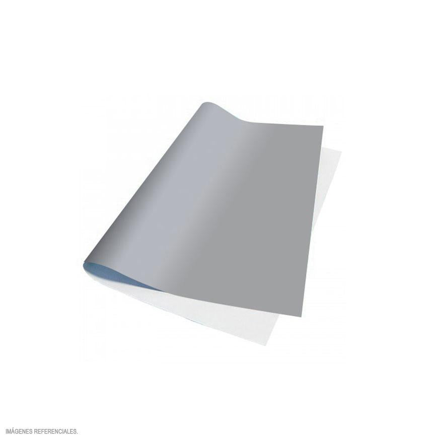 Papel Lustre Plateado Rollo X 3 Und