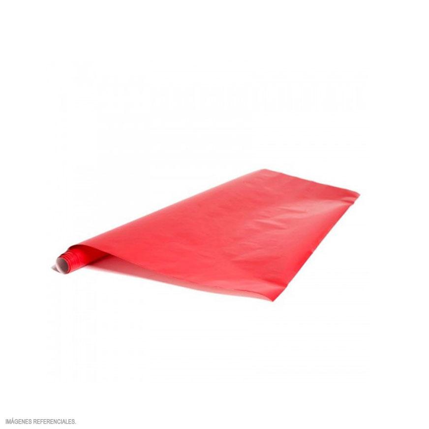 Papel Lustre Rojo Rollo X 3 Und