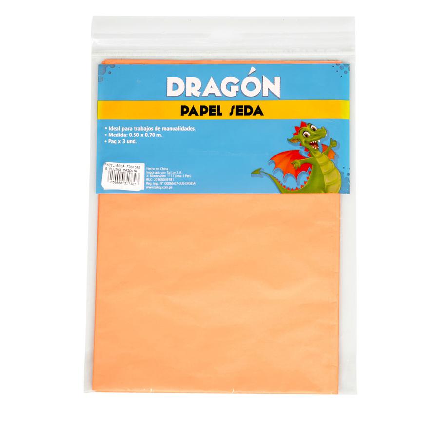 Papel Seda Magenta Fosforescente X 3 Und Imagen principal del producto
