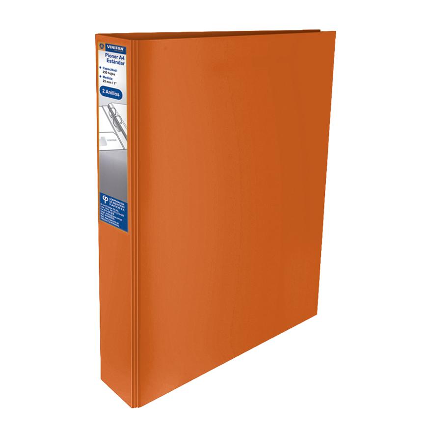 Pioner Escolar Vinifan A4 2 Anillos 25 Mm Naranja Imagen principal del producto