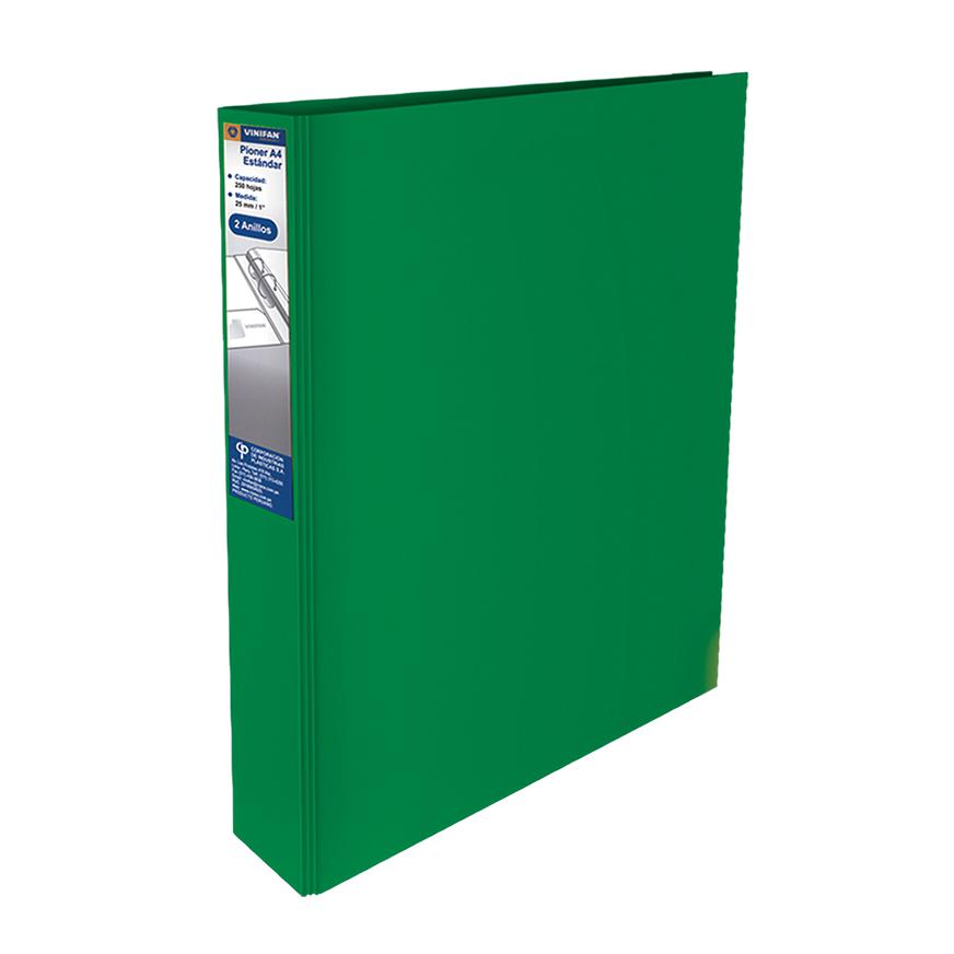 Pioner Escolar Vinifan A4 2 Anillos 25 Mm Verde Imagen principal del producto