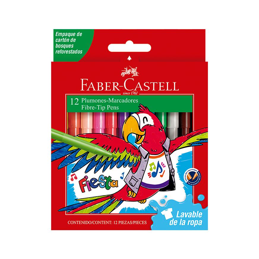 PlumÃƒÂ³n Delgado Faber Castell Fiesta 45 Estuche X 12 Und Imagen principal del producto
