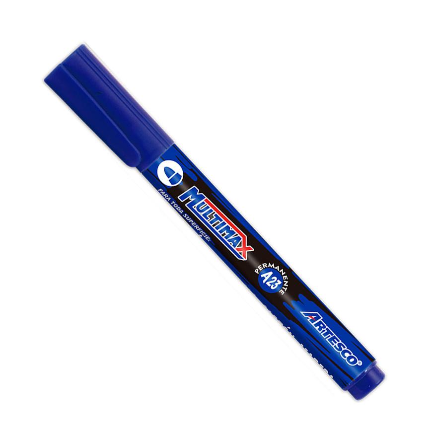 PlumÃƒÂ³n Indeleble Grueso Artesco Multimax A23 Azul