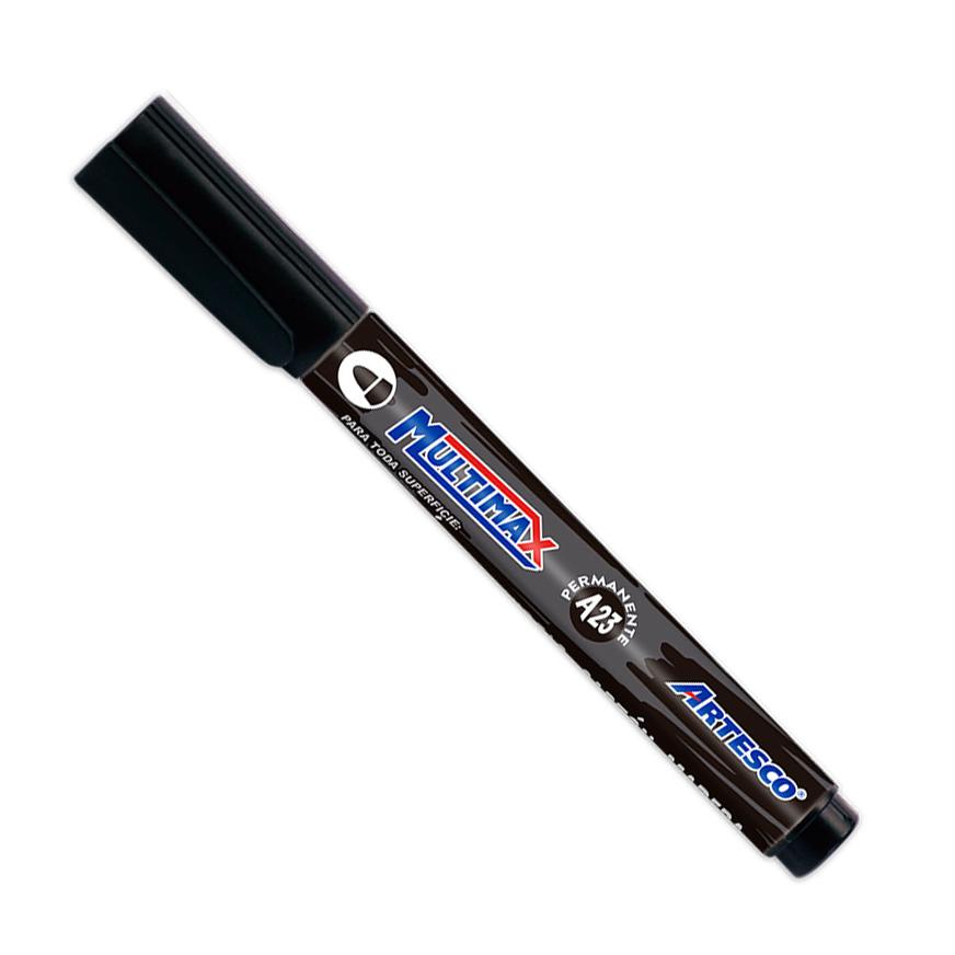 PlumÃƒÂ³n Indeleble Grueso Artesco Multimax A23 Negro