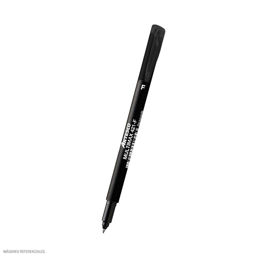 PlumÃƒÂ³n Indeleble Delgado Artesco Multimax 421F Negro Imagen principal del producto