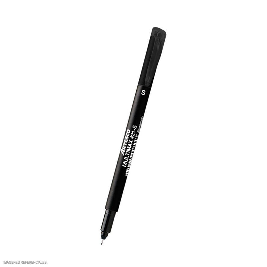 PlumÃƒÂ³n Indeleble Delgado Artesco Multimax 421S Negro Imagen principal del producto