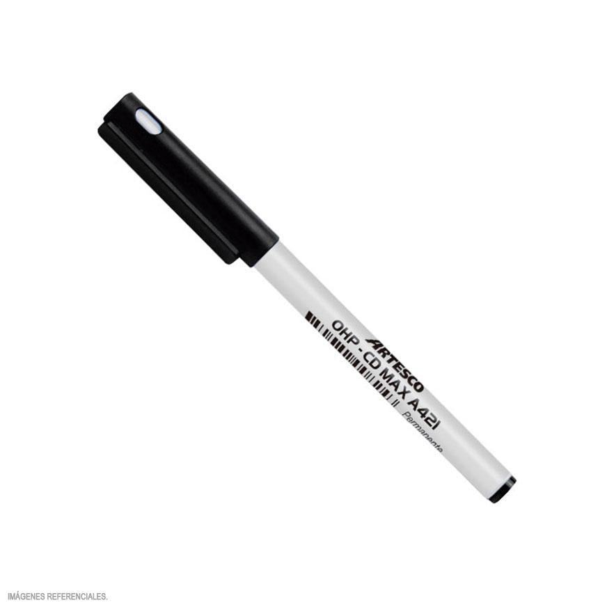PlumÃƒÂ³n Indeleble Delgado Artesco CdMax 0.7 Mm Negro