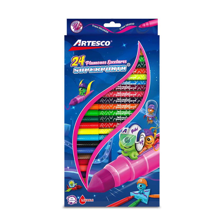 PlumÃƒÂ³n Delgado Artesco Superpunta X 24 Und
