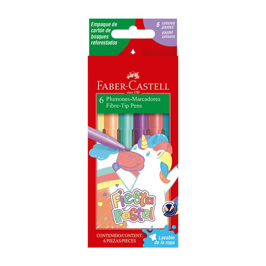 PlumÃƒÂ³n Delgado Faber Castell Fiesta 45 Pastel X 6 Und