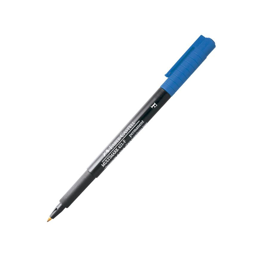 PlumÃƒÂ³n Indeleble Delgado Faber Castell 421F Azul