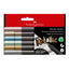 PlumÃƒÂ³n Indeleble Delgado Faber Castell MetÃƒÂ¡lico Punta Mediana X 6 Und