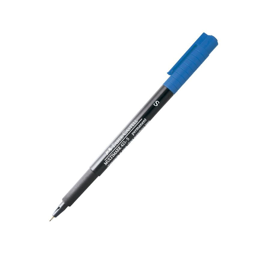 PlumÃƒÂ³n Indeleble Delgado Faber Castell Multimark 421S Azul
