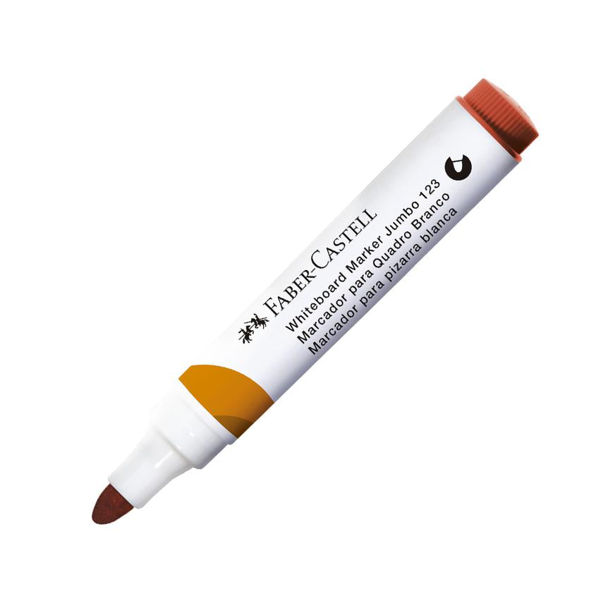 PlumÃƒÂ³n Para Pizarra Faber Castell 123 Punta Gruesa Naranja