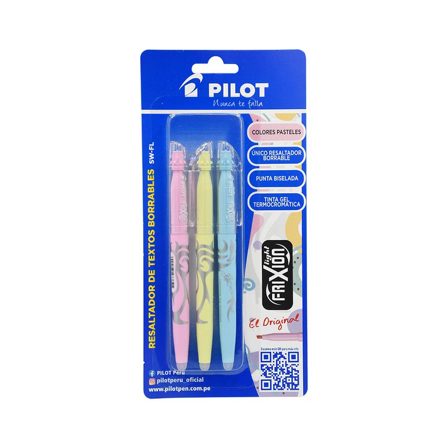 Resaltador Pilot SwFl Colores Pastel X 3 Und Imagen principal del producto