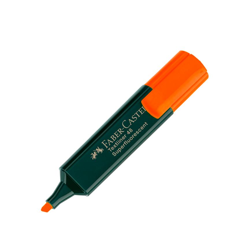 Resaltador Faber Castell Textliner 48 Naranja X 1 Und