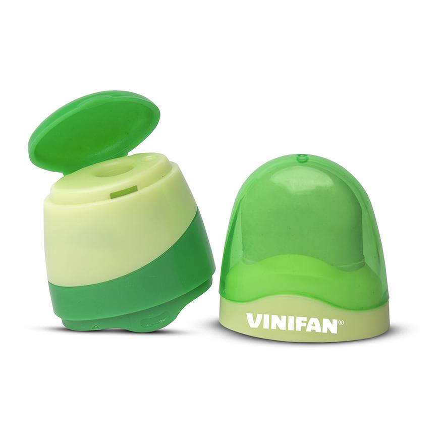 Tajador Simple De PlÃ¡stico Vinifan Funky Con DepÃ³sito Borrador Surtido X 1 Und Imagen principal del producto