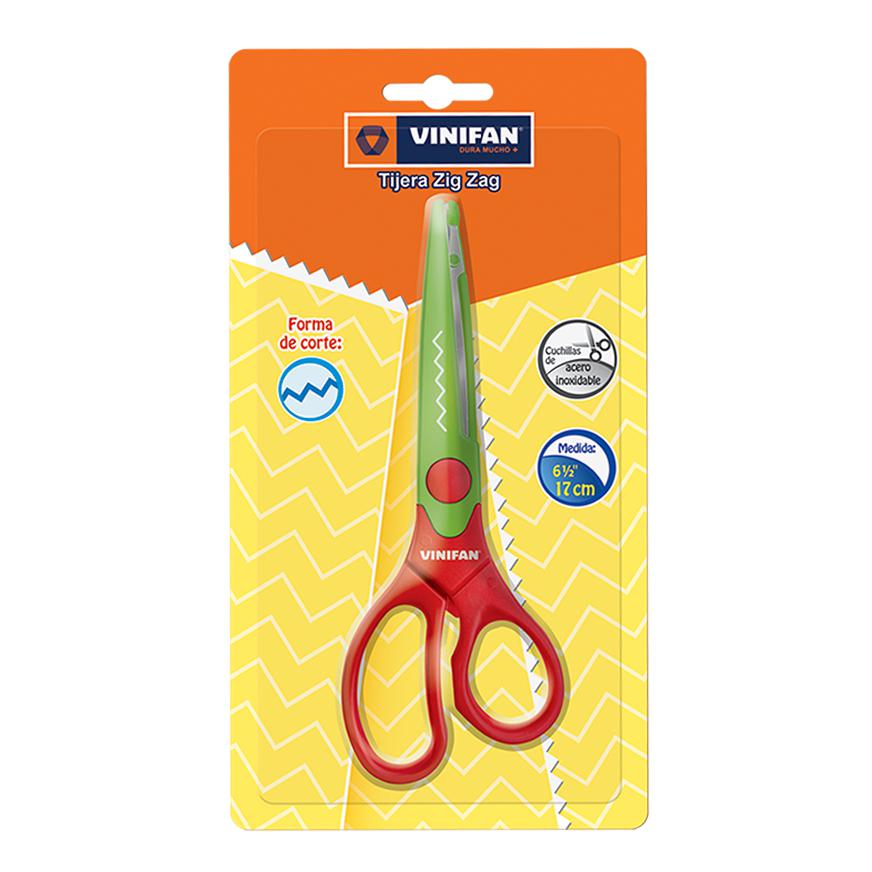 Tijera Zigzag Vinifan 6.5